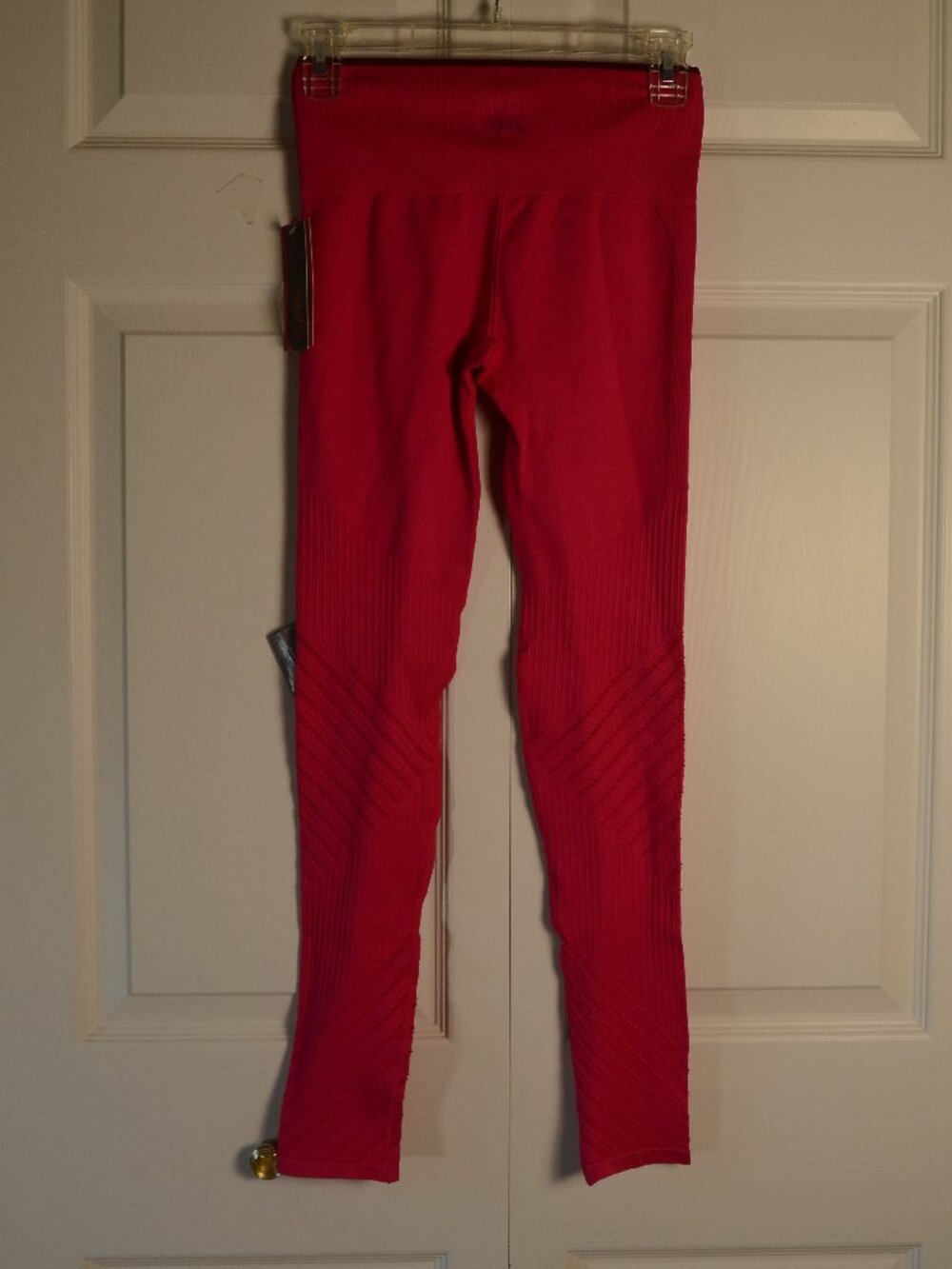 Ryka Hot Pink Seamless Compression Leggings Textured Workout Yoga S/P